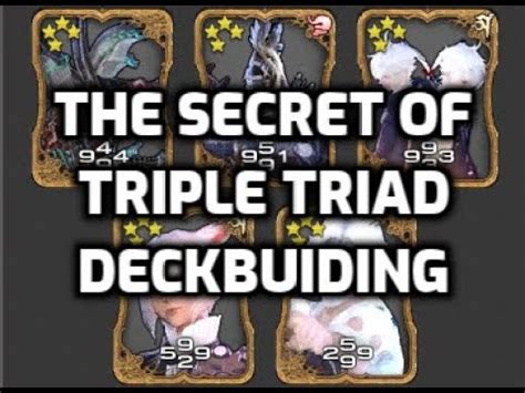 triple triad ffxiv deck building.